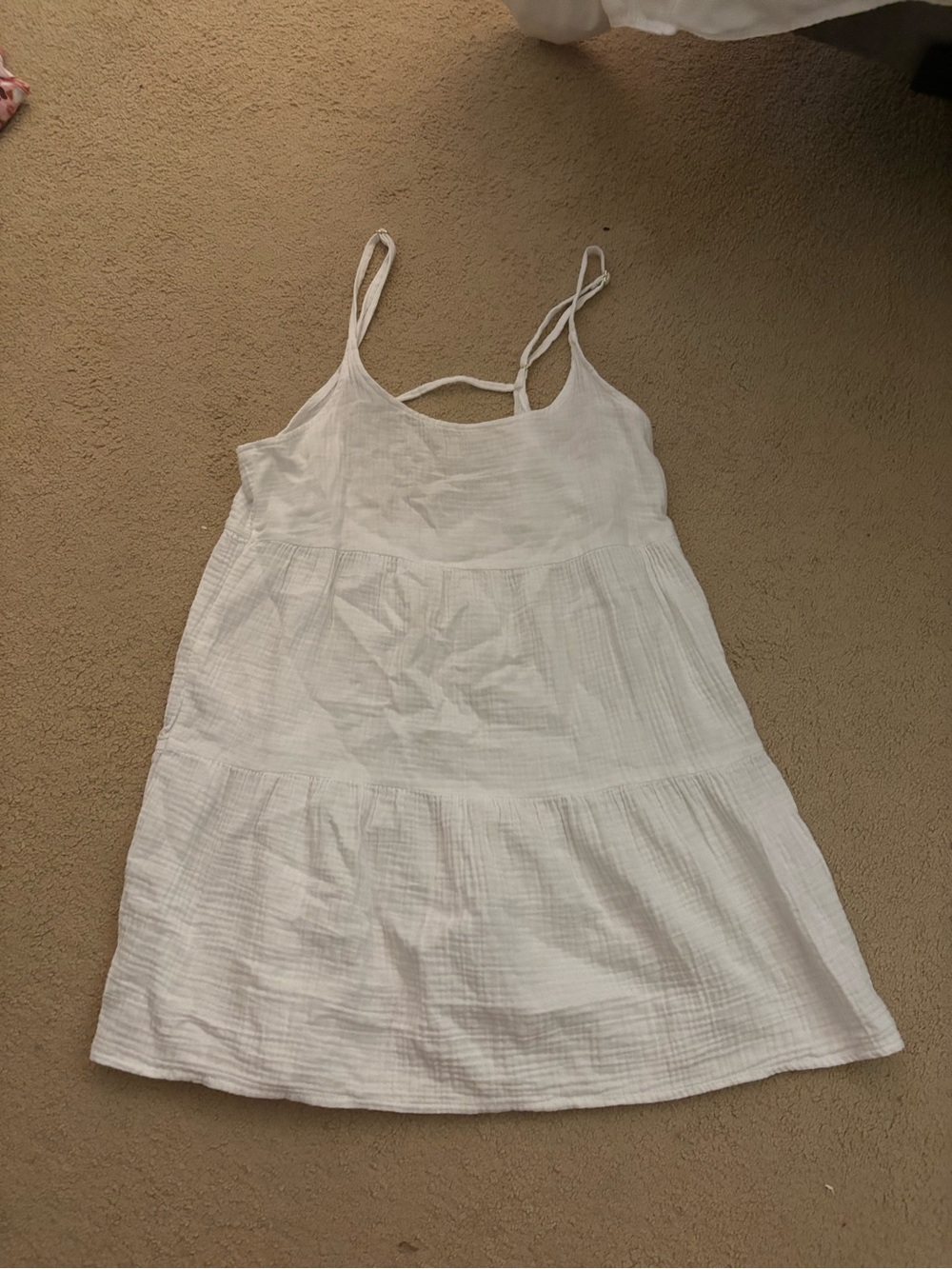 white flowy summer dress